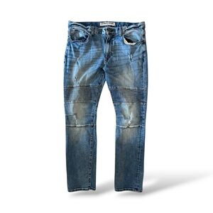 Express Light Blue Wash Rocco Slim Fit Jeans, 36